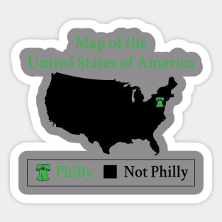 Map of the United States of America Sticker